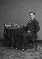 Почтовая открытка Томас Эдисон и фонограф